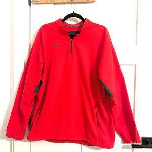 Nike Red Half-Zip Jacket wind breaker